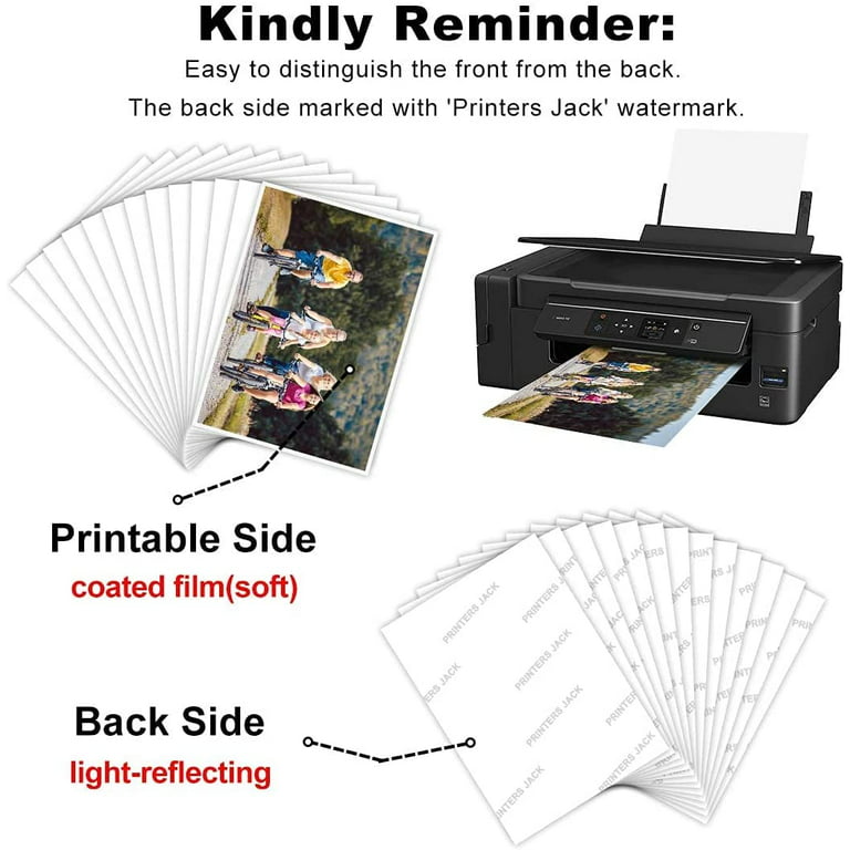 Printers Jack Light Color Epson Sublimation Paper A4 8.3x11 120