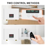 Electric Tankless Water Heater 3000W With Remote And LED Display - Automatic Control System - Fault Self-Test Function ,Energy Saving