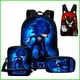 thumbnail image 2 of 3 Piezas Conjunto De sonic Niños Mochila Bolsa De Mensajero Estuche De Lápices De Gran Capacidad 3D Escuela Casual Hombro Montañismo Caso, 2 of 4