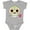 AC-Heather Grey, variant on Inktastic DÃ­a De Los Muertos Skull with Flower Boys or Girls Baby Bodysuit