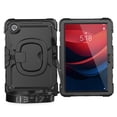 thumbnail image 3 of SaniMore for Lenovo Tab M9 9" Tablet 2023 (Model TB-310FU) Back Case with 360° Rotating Kickstand Holder Screen Protector Tri-layer Heavy Duty Drop-resistant Shockproof Cover, Black, 3 of 11