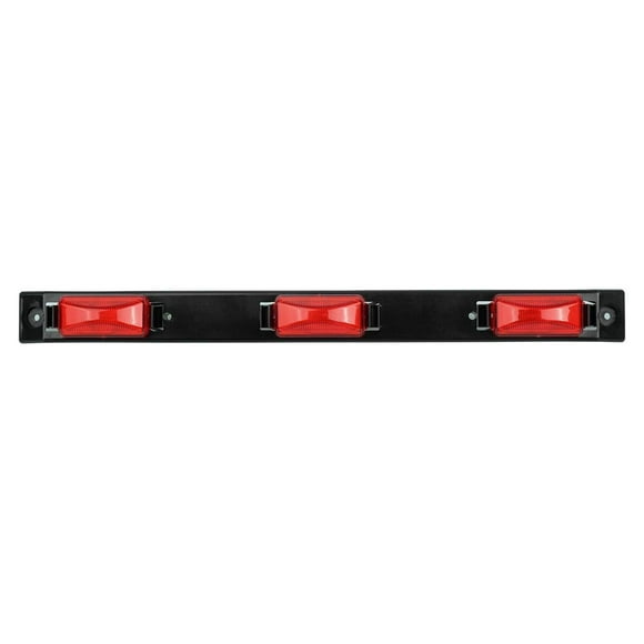 Partsam [DOT approved 17" Inch Red LED Truck Trailer Identification Light Bar, Waterproof Sealed 3 Lights Bar 12V Replacement for F150 F250 F350 RAM 1500 2500 3500 Silverado Sierra