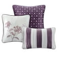 thumbnail image 3 of Madison Park Queen Hampton 7-Piece Comforter Set, Plum, 3 of 5
