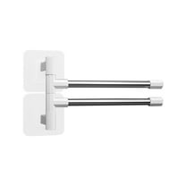 YFTDEF Swivel Towel Rack, Stainless Steel Bathroom Towel Bar, 180 Degree Rotating Towel Holder, Hooks for Bathroom and Kitchen Storage, Rust Resistant Shelving Solution