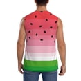thumbnail image 4 of Balery Watermelon Camisetas sin mangas para hombre, absorbe la humedad y protege contra el mal olor.-XX-Large, 4 of 7