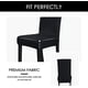 thumbnail image 4 of Nvzi Chair Covers for Dining Room Set of 6 Pack Stretch Black Chair Slipcovers for Parson Chairs 6 Pieces Washable Removable, 4 of 4