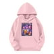 thumbnail image 5 of Moonsky Sudadera con capucha y cordón HUNTRX, estampado de grupo de chicas coreanas, jersey corto, suave y cómodo, top de manga larga para primavera y otoño. Rosa 140, 5 of 5