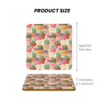thumbnail image 5 of Xecao High Detail Succulent for MDF Cork Coaster 4 Pcs,Drink Coasters,Suit for House Warming Gifts New Home ,Coffee Table Decor-Square, 5 of 7