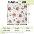 thumbnail image 2 of Square Tablecloth with Elastic Edges 36 * 36 Inch Pioneer Waterproof Rose Spring Flower Blossom Table Cover Washable Indoor and Outdoor for Party Kitchen Dinner Banquet Patio Picnic, 2 of 6
