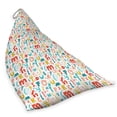 thumbnail image 2 of Letters Lounger Chair Bag, Colorful Alphabet Uppercase and Lowercase Characters, High Capacity Storage with Handle Container, Lounger Size, Multicolor, by Ambesonne, 2 of 5