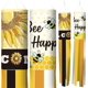 thumbnail image 1 of 2 mangas de viento de girasol con diseño de panal de abeja de 40 pulgadas con gancho giratorio para colgar al aire libre, decoración de bandera de temporada, 1 of 8