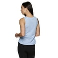 thumbnail image 2 of RBX Active Women's Ruched Side Textured Cotton-Blend Tank Top, 2 of 5