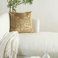 thumbnail image 4 of Nourison Sofia Gold Foil Print Beige/Gold Decorative Throw Pillow , 20"X20", 4 of 5