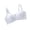 White, variant on LYMAYTER Teen Training Bra 12-16 Years Solid Color Cotton Sports Bras Girls Adjustable Straps Bras 75-90B