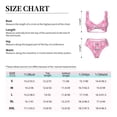 thumbnail image 6 of Wukai Breast Cancer Awareness (3) Women's Bikini Set Two Piece,wimsuit High Waisted V Neck Twist Front Adjustable Spaghetti Straps Bathing Suit-Large, 6 of 7
