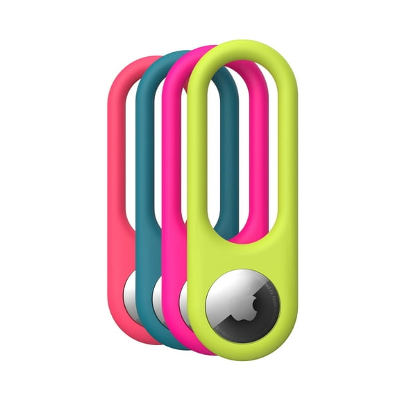 Speck AirTags-SiliLoop 4 Pack case in Neon Mixed Colors