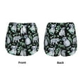 thumbnail image 3 of Yiaed Cartoon Koala Bear Print Women's Running Shorts with Liner 3 Zipper Pockets Elastic Workout Athletic Gym Yoga Shorts-XX-Large, 3 of 7