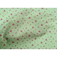 thumbnail image 4 of oneOone Cotton Poplin Fabric Blue & Peach Flower Floral Print Fabric by The Yard 42 Inch Wide, 4 of 4