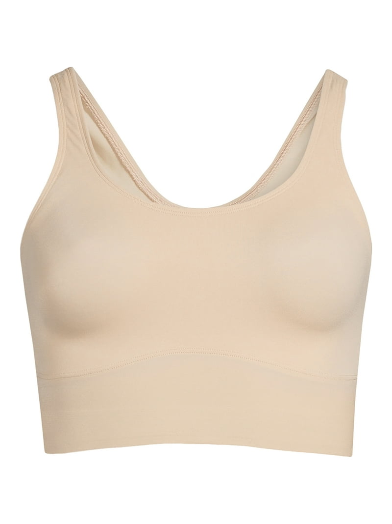 【YOURNUS】Cupid Hood Crop Padding Cupid Women's Firm Control Top Shaping Scoop Neck Lounge Bra