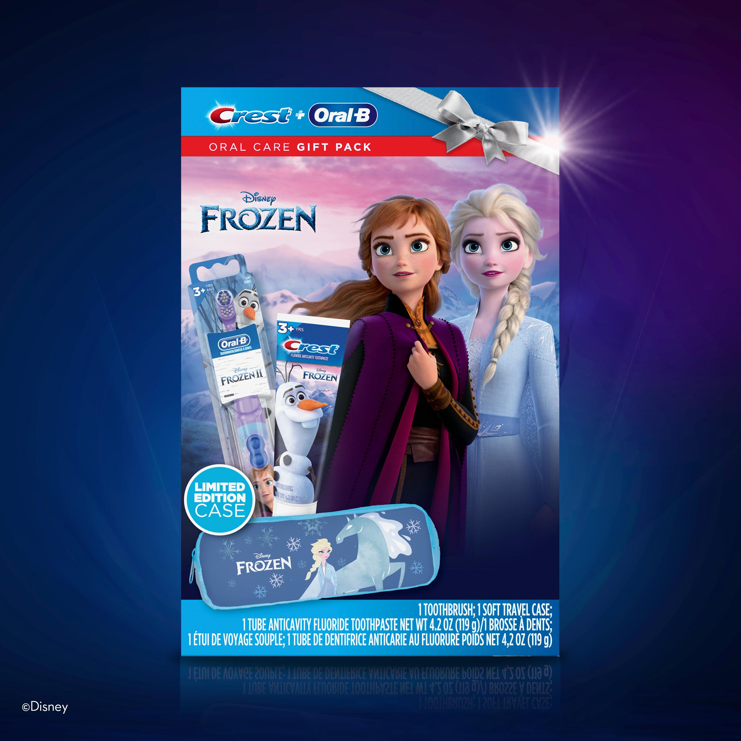 (25% Value) Crest & Oral-B Kids Disney's Frozen Holiday Pack Gift Set with Battery Toothbrush and 4.2 oz Toothpaste - image 3 of 11