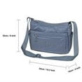 thumbnail image 2 of KAUKKO bolso cruzado para mujer, bolso de hombro ligero, bolso cruzado de nailon con múltiples bolsillos, bolso de viaje para mujer KAUKKO 1517-GRIS, 2 of 5