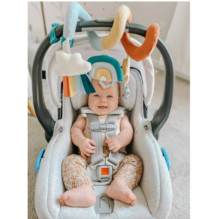 Itzy Ritzy Baby Travel Spiral Toy, Cotton, Rainbow, Stroller and - Main Image