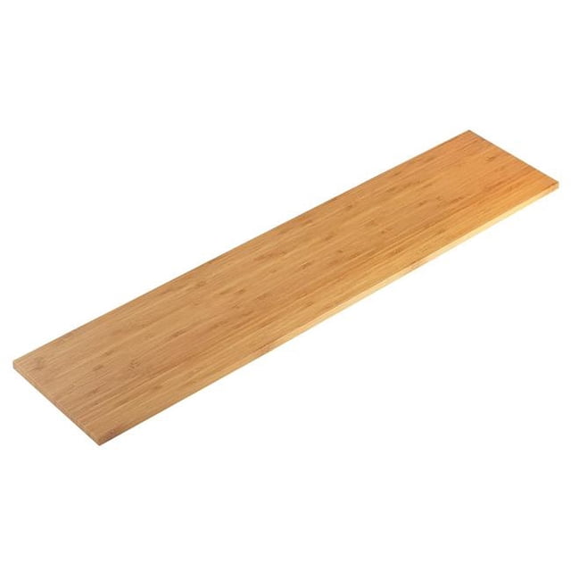 Cal Mil C732-60 Bamboo Rectangular Shelf for Interlink Elevation Risers - 7 x 32 x .25 in.