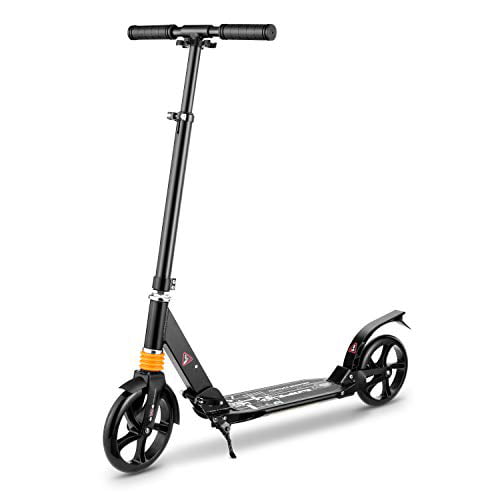 Scooter with 8inch Big Wheels! Details about   Caroma Folding Scooters for Teens 12 Yeas and Up 
