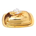 thumbnail image 3 of Abbracc European Butter Dish Decorative Food Serving Tray for Kitchen Snacks Candies Rectangle, 3 of 9