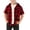 Red, variant on AJTQTH Fashion Boys Plaid Button Down Flannel Hoodie Shirts Lightweight Casual Summer Short Sleeve Hooded Outwear Jacket with Pockets Purple 14-15 Years