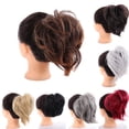 thumbnail image 6 of Synthetic Messy Bun Scrunchie Chignon with Elastic Bands Donut Straight Ponytail Hair Pieces, 6 of 7