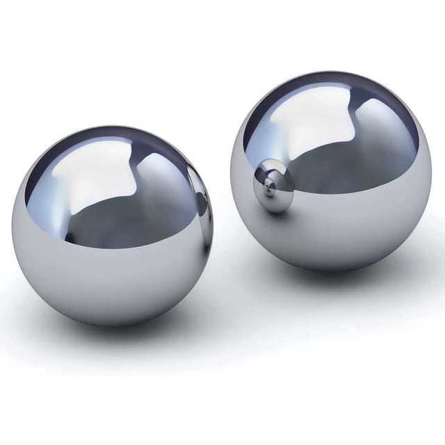BC Precision 2 Pack 1" Inch Chrome Steel Bearing Balls, High Precision Grade 25, Superior Accuracy & Durability