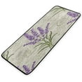 thumbnail image 6 of GZHJMY Kitchen Rugs,Purple Flowers Non Slip Washable Cushioned Carpets Polyester AntiFatigue Comfort Porch Floor Mat Doormat Christmas Decoration, 39"x20", 6 of 7