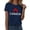 Z001-Dark Blue, variant on Women's Canadian Flag T Shirts Trendy Maple Leaf Graphic Short Sleeve Crewneck Tee Tops Casual Comfy Classic Fit Pullover Blouses