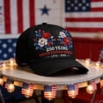 thumbnail image 6 of US 250th Anniversary Print Casual Cap, America 250 Hat with Bold Graphic, Usa 250Th Anniversary Classic Fit, America 250th Anniversary Hat for Patriotic Occasions, Black, 6 of 8