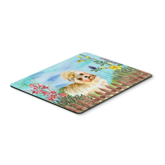 Morkie Spring Mouse Pad Hot Pad or Trivet