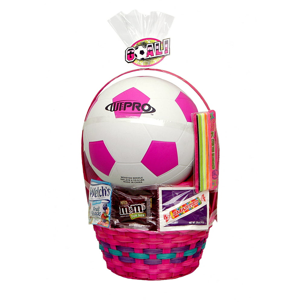 Wondertreats Soccer Ball with Candy in Easter Basket