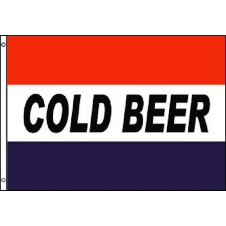 Beer Storage - COLD BEER Flag Bar Advertising Banner Party Pennant Store Sign 3x5