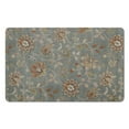thumbnail image 1 of 20x32 Inch Green Floral Accent Rug - Modern Washable, Non-Slip Carpet for Bedroom, Bathroom, Entryway and Laundry Room - Distressed Small Area Rug, 1 of 5