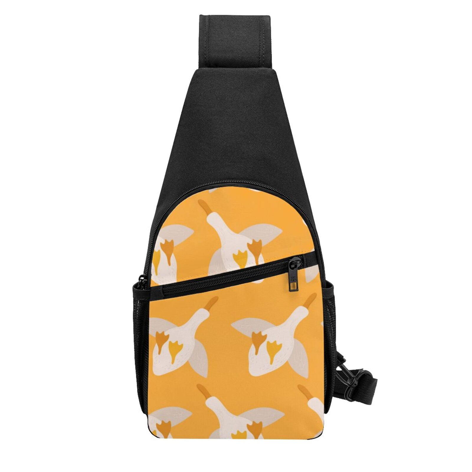 Xecao's Flying Ducks Print Sling Bag: A Versatile Chest, Shoulder, and Crossbody Backpack for Casual Days Out, Perfect for Both Men and Women