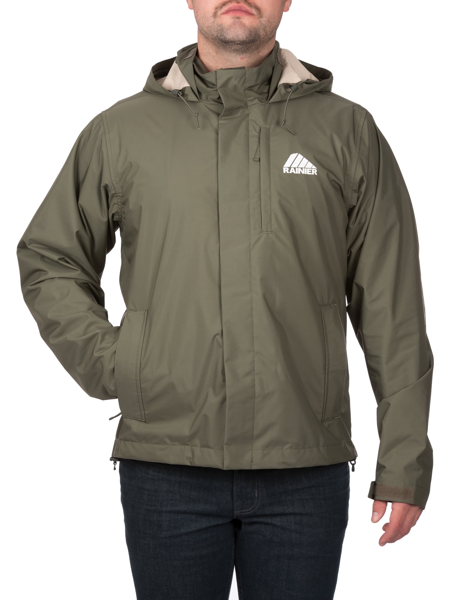 Rainier Men's Waterproof Breathable Premium Rain Jacket in Sage