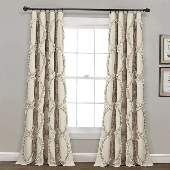 Avon Window Curtain Panels Single Neutral 54x84