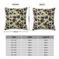 thumbnail image 2 of Pofeuu Happy Skeleton Print Double-sided plush pillowcase Square Throw Pillow Covers Pillows Cover for Living Room Bedroom Sofa Couch Cushion Cover（No pillow core）-24"x24", 2 of 7