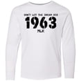 thumbnail image 3 of Inktastic Don't Let the Dream Die 1963 MLK Long Sleeve Youth T-Shirt, 3 of 5