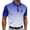 Blue, variant on ZRGHAOYLQ Gradient Geometric Printed T Shirts for Men Short Sleeve Fashion Shirt Lapel Collar 1/4 Button Tops Soft Breathable Athletic Golf Tee