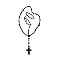 thumbnail image 2 of Opvise Self-adhesive Mary Rosary Car Body Bumper Window Decorative Decals Sticker for Buses Auto Truck, 2 of 8