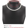 thumbnail image 3 of HAHDAXIA Colliers de Perles pour Femmes Collier de Perles Superposé Grand Collier de Fausses Perles Ras-du-Cou Perlé Déclaration Collier de Mariage pour Femmes Cadeaux de Bijoux, 3 of 6