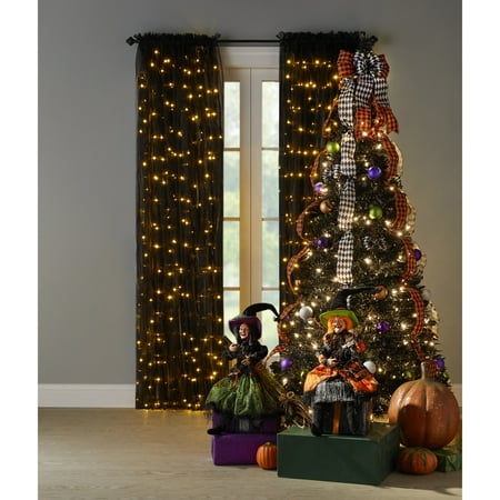 Brylanehome 6  Pre-Lit Halloween Pop-Up Tree  Black Artificial Tree