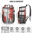 thumbnail image 3 of Sac Isotherme de Camping - Glacière Sac à Dos Isolée 20 L pour Voyage, Randonnée et Plage, Isolation Longue Durée et Multiples Poches de Rangement, 3 of 6