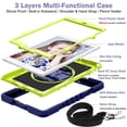 thumbnail image 4 of Shockproof Case For iPad 7th 8th 9th Generation 10.2 inch Rotating Stand Cover with Shoulder/Hand Strap, 4 of 10